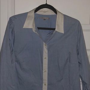 GAP Tops - Gap blue and white button down shirt GAP Tops - Gap blue and white button down shirt